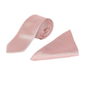 Pink - Front - Burton Mens Tie & Pocket Square Set