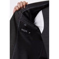 Charcoal - Lifestyle - Burton Mens Textured Slim Suit Jacket