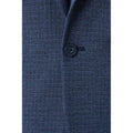 Blue - Lifestyle - Burton Mens Textured Skinny Suit Jacket