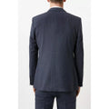 Navy - Back - Burton Mens Overcheck Single-Breasted Tailored Suit Jacket