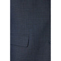 Navy - Side - Burton Mens Overcheck Single-Breasted Tailored Suit Jacket