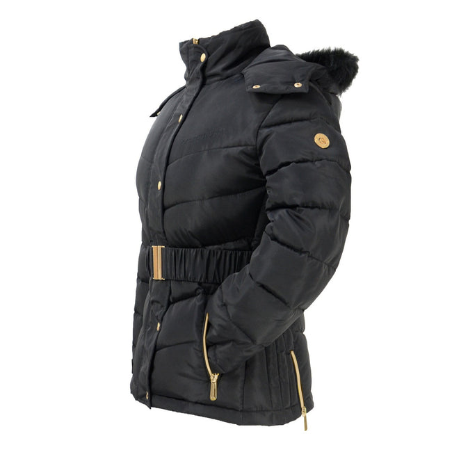 Black - Lifestyle - Coldstream Womens-Ladies Cornhill Quilted Coat