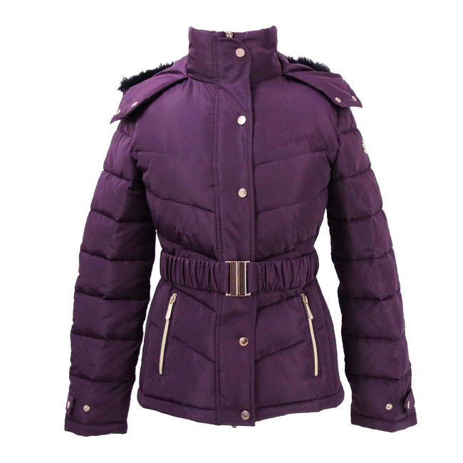 Purple - Front - Coldstream Womens-Ladies Cornhill Quilted Coat