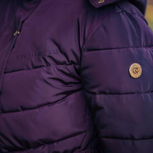 Purple - Pack Shot - Coldstream Womens-Ladies Cornhill Quilted Coat