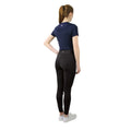 Black - Back - Hy Womens-Ladies Synergy Horse Riding Tights