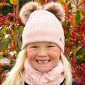 Blush - Back - Hy Childrens-Kids Morzine Beanie