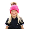 Pink - Side - Little Rider Childrens-Kids Sheila Bobble Hat