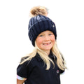 Navy - Side - Little Rider Childrens-Kids Sheila Bobble Hat