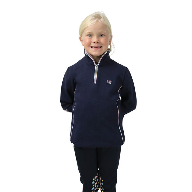 Navy - Side - Little Rider Childrens-Kids Dazzling Dream Sweatshirt