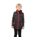 Grey-Red - Front - Little Knight Boys Tractor Collection Gilet