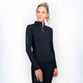 Black - Pack Shot - Coldstream Womens-Ladies Ednam Base Layer Top