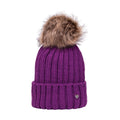 Plum - Front - Hy Childrens-Kids Valloire Beanie