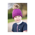 Plum - Back - Hy Childrens-Kids Valloire Beanie