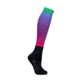 Multicoloured - Back - Hy Womens-Ladies Ombre Socks (Pack of 3)