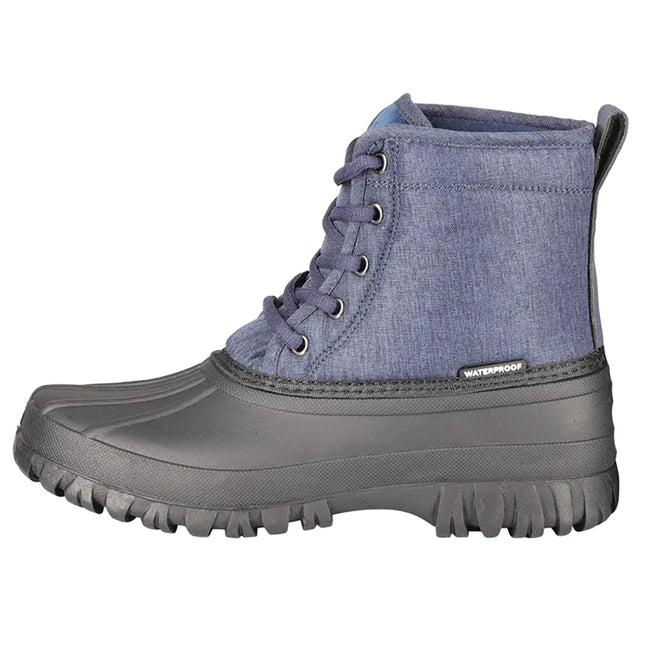 Navy Blue - Back - Hy Unisex Adult Oxspring Waterproof Mucker Boots