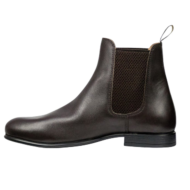 Brown - Side - Supreme Products Childrens-Kids Show Ring Leather Jodhpur Boots