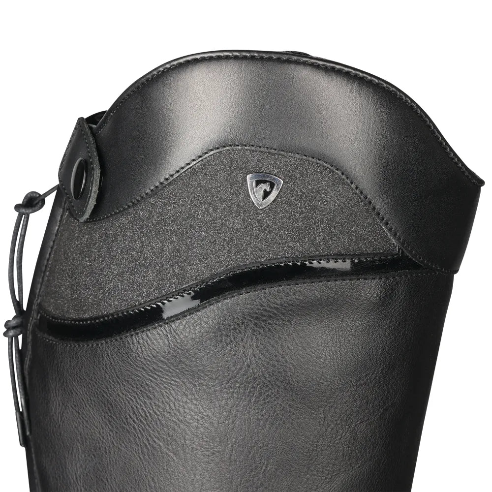 Black - Side - Hy Unisex Adult Atrani Long Riding Boots