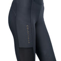 Navy - Side - Coldstream Womens-Ladies Darnick Horse Riding Tights