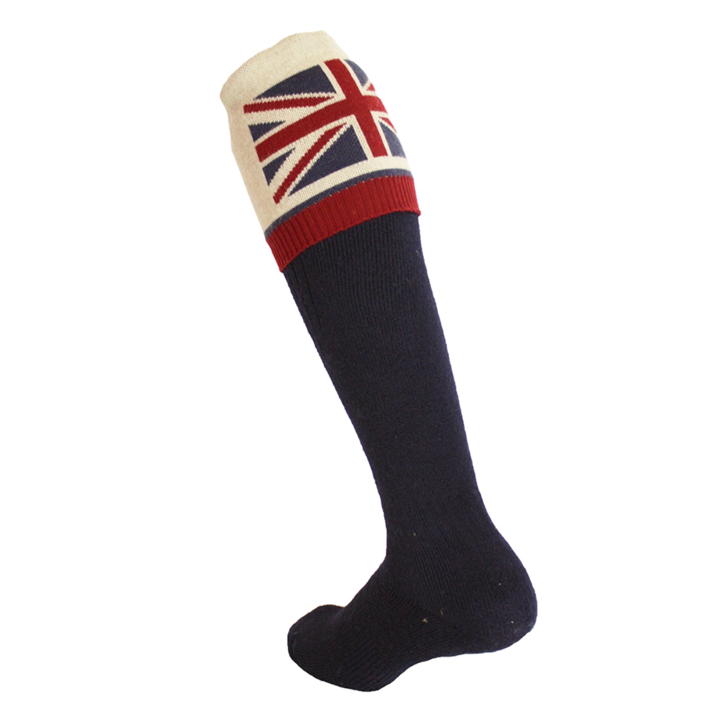 Navy - Back - Waring Brooke Unisex Adult Union Jack Boot Socks