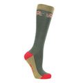 Green-Red - Back - Hy Unisex Adult Gingerbread Christmas Boot Socks (Pack of 3)