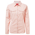 Pink Clay - Front - Craghoppers Womens-Ladies NosiLife Adventure II Long Sleeved Shirt