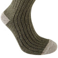 Dark Moss Marl - Side - Craghoppers Mens Glencoe Walking Socks