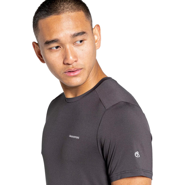 Black Pepper - Pack Shot - Craghoppers Mens Atmos Short Sleeved T-Shirt