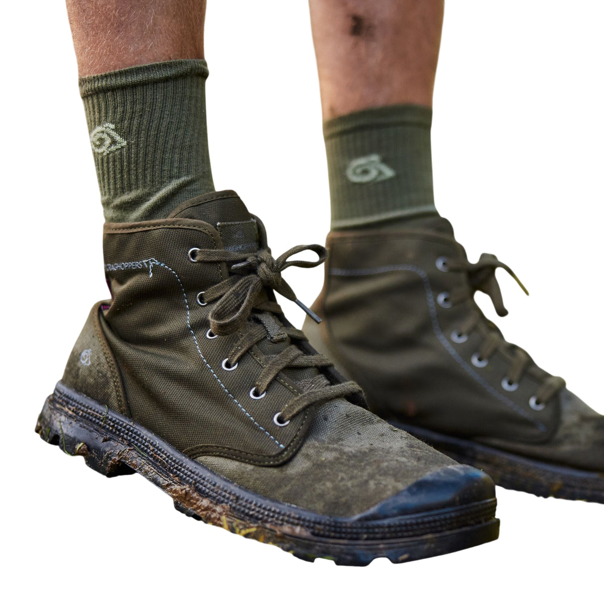 Khaki Green - Close up - Craghoppers Mens Mono Boots
