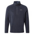Dark Navy-Blue Navy Marl - Front - Craghoppers Mens Corey VI Half Zip Fleece Top