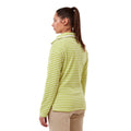 Lime Green - Side - Craghoppers Womens-Ladies Natalia Stripe Half Zip Sweatshirt