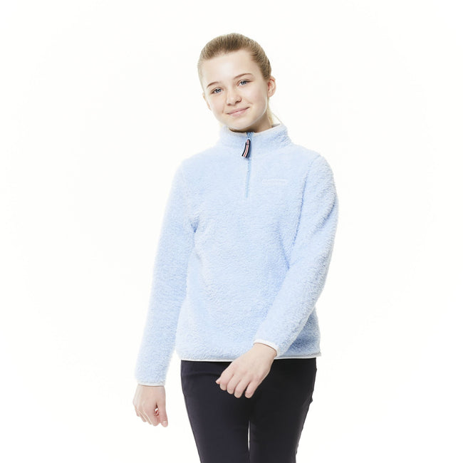 Harbour Blue - Back - Craghoppers Girls Angda Half Zip Fleece Top