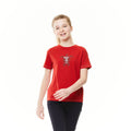 Pompeian Red - Side - Craghoppers Childrens-Kids Gibbon Turtle T-Shirt