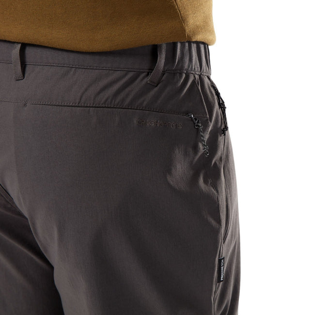 Lead Grey - Pack Shot - Craghoppers Mens Kiwi Pro II Convertible Trousers