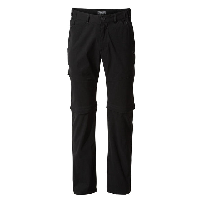Black - Front - Craghoppers Mens Kiwi Pro II Convertible Trousers