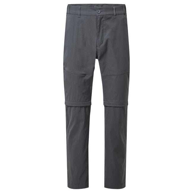 Lead Grey - Front - Craghoppers Mens Kiwi Pro II Convertible Trousers