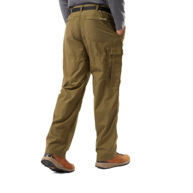 Dark Moss - Side - Craghoppers Mens Kiwi Classic Trousers