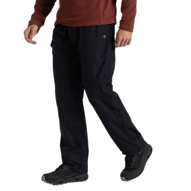 Dark Navy - Front - Craghoppers Mens Kiwi Convertible Trousers