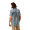 Aqua Blue-Brown - Side - Craghoppers Mens Calhoun Nosilife Shirt