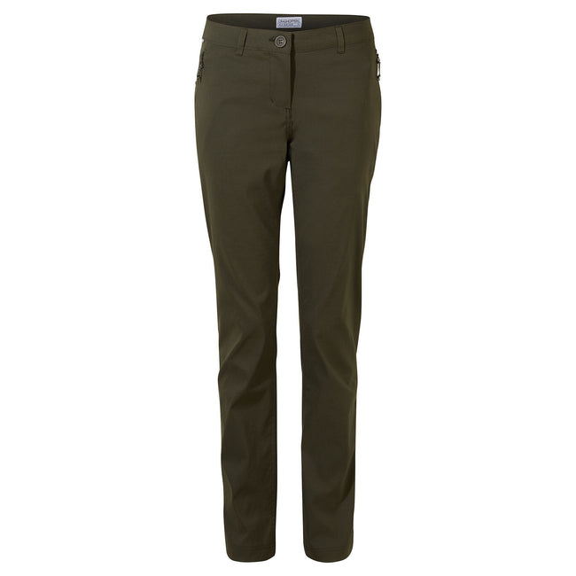 Khaki Green - Front - Craghoppers Womens-Ladies Kiwi Pro II Trousers