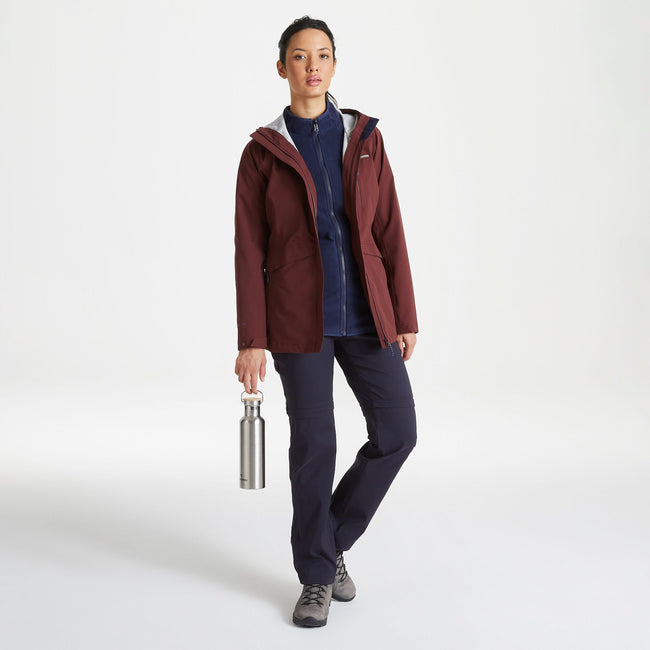 Dark Navy - Back - Craghoppers Womens-Ladies Kiwi Pro II Convertible Trousers