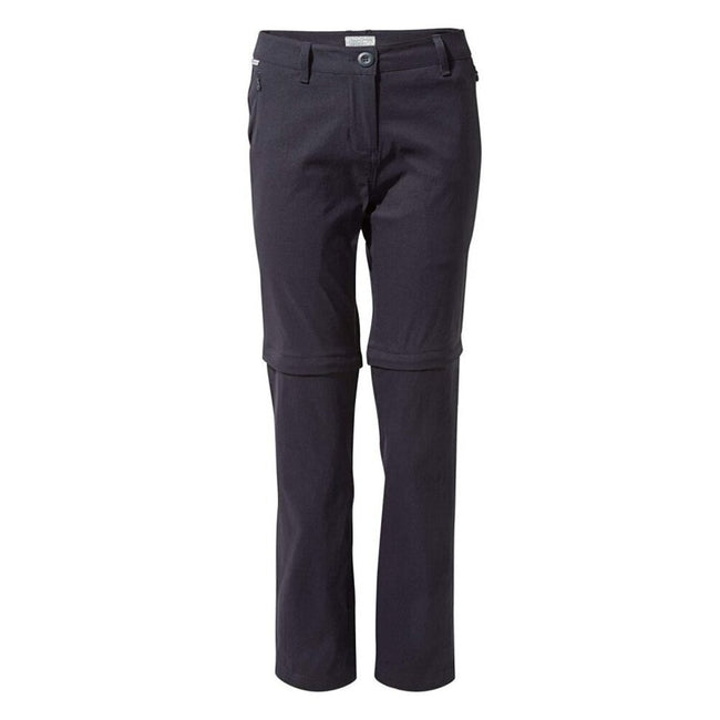 Dark Navy - Front - Craghoppers Womens-Ladies Kiwi Pro II Convertible Trousers