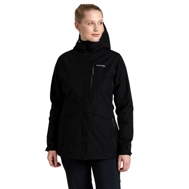 Black - Side - Craghoppers Womens-Ladies Caldbeck Jacket