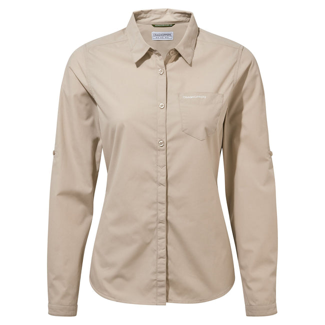 Desert Sand - Front - Craghoppers Womens-Ladies Kiwi II Shirt