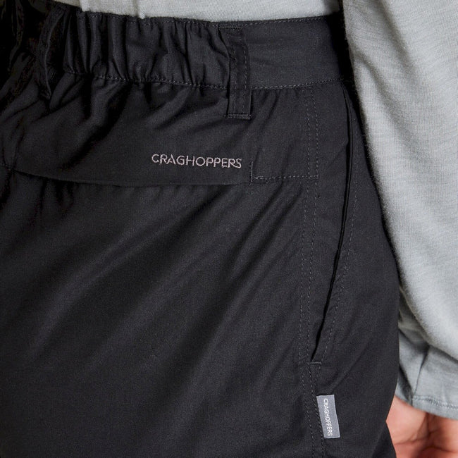 Black - Side - Craghoppers Womens-Ladies Expert Kiwi Trousers