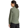 Dark Cedar Green - Back - Craghoppers Womens-Ladies Expert Kiwi Long-Sleeved Shirt