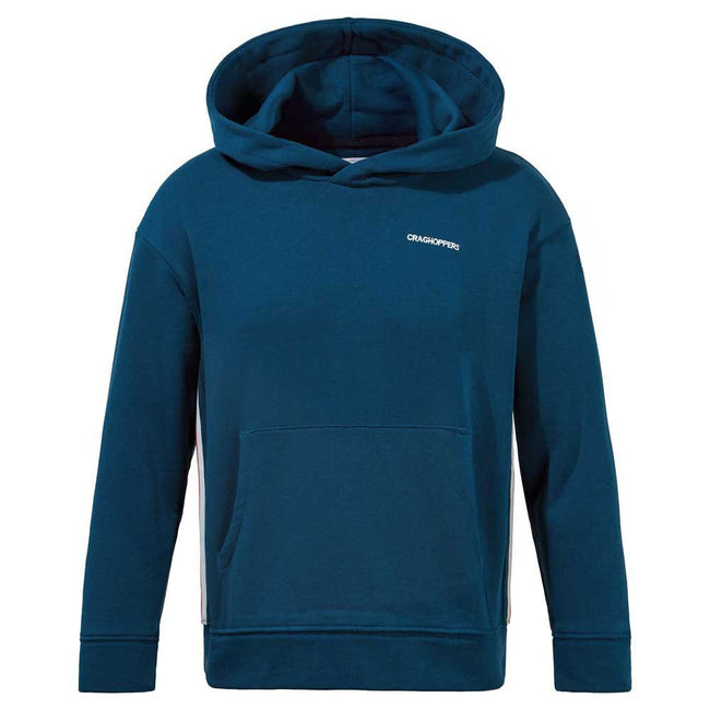 Poseidon Blue - Front - Craghoppers Childrens-Kids Nosilife Baylor Hoodie