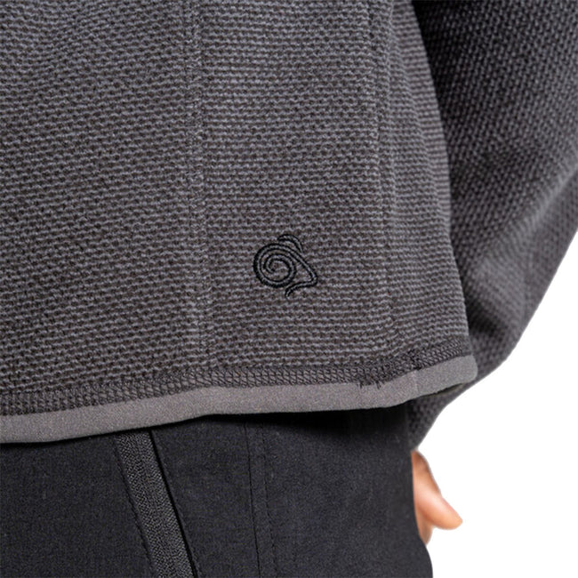 Carbon Grey - Back - Craghoppers Mens Expert Active Marl Half Zip Fleece Top