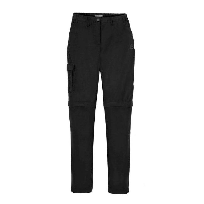 Black - Front - Craghoppers Womens-Ladies Expert Kiwi Convertible Trousers