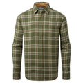 Bottle Green - Front - Craghoppers Mens Checked Long-Sleeved Shirt