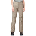 Mushroom - Side - Craghoppers Womens-Ladies Nosilife Pro II Convertible Trousers